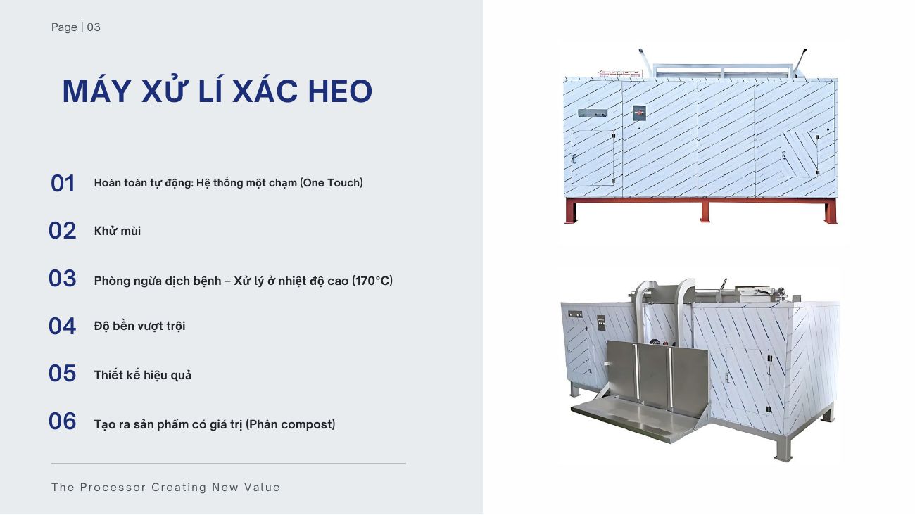 Catalogue máy xử lý xác heo DNP – trang 3