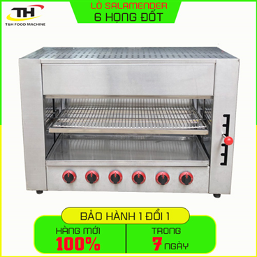 Lò Nướng Salamander Họng Đốt Bằng Gang