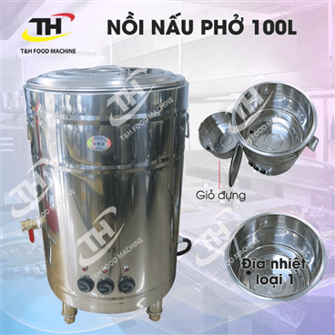 Giảm Ngay 3% Khi Mua Nồi Nấu Phở Điện 100 LÍT Sử Dụng CN Mâm Nhiệt Trong Hôm Nay